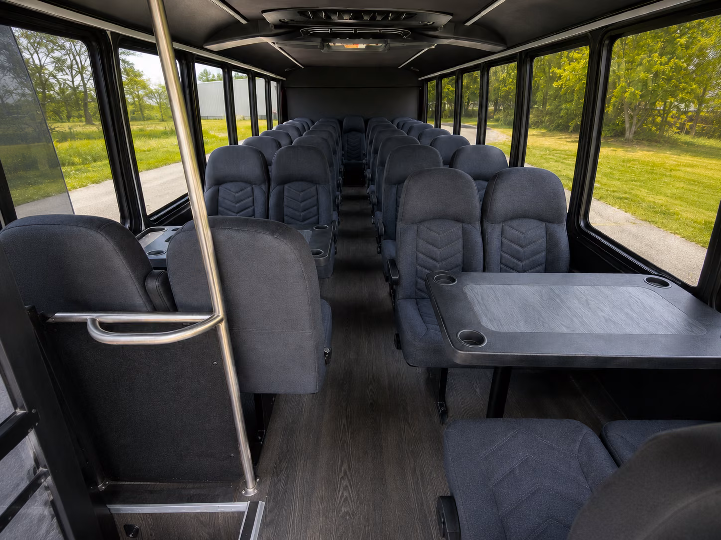 worcester 15 passenger minibus interior