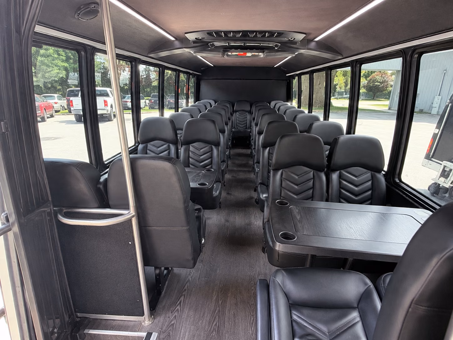 worcester 18 passenger minibus inside