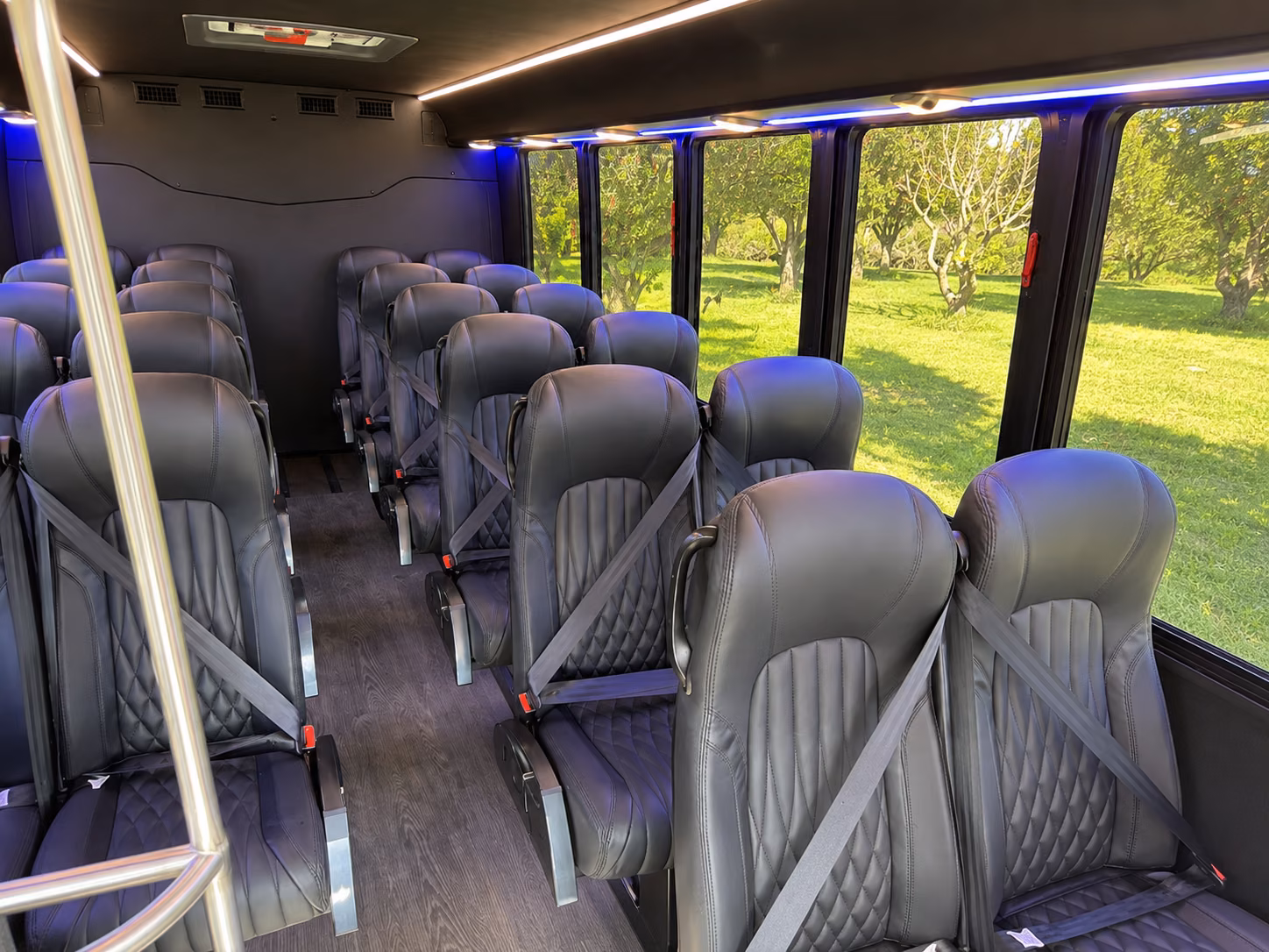 worcester 20 passenger minibus inside