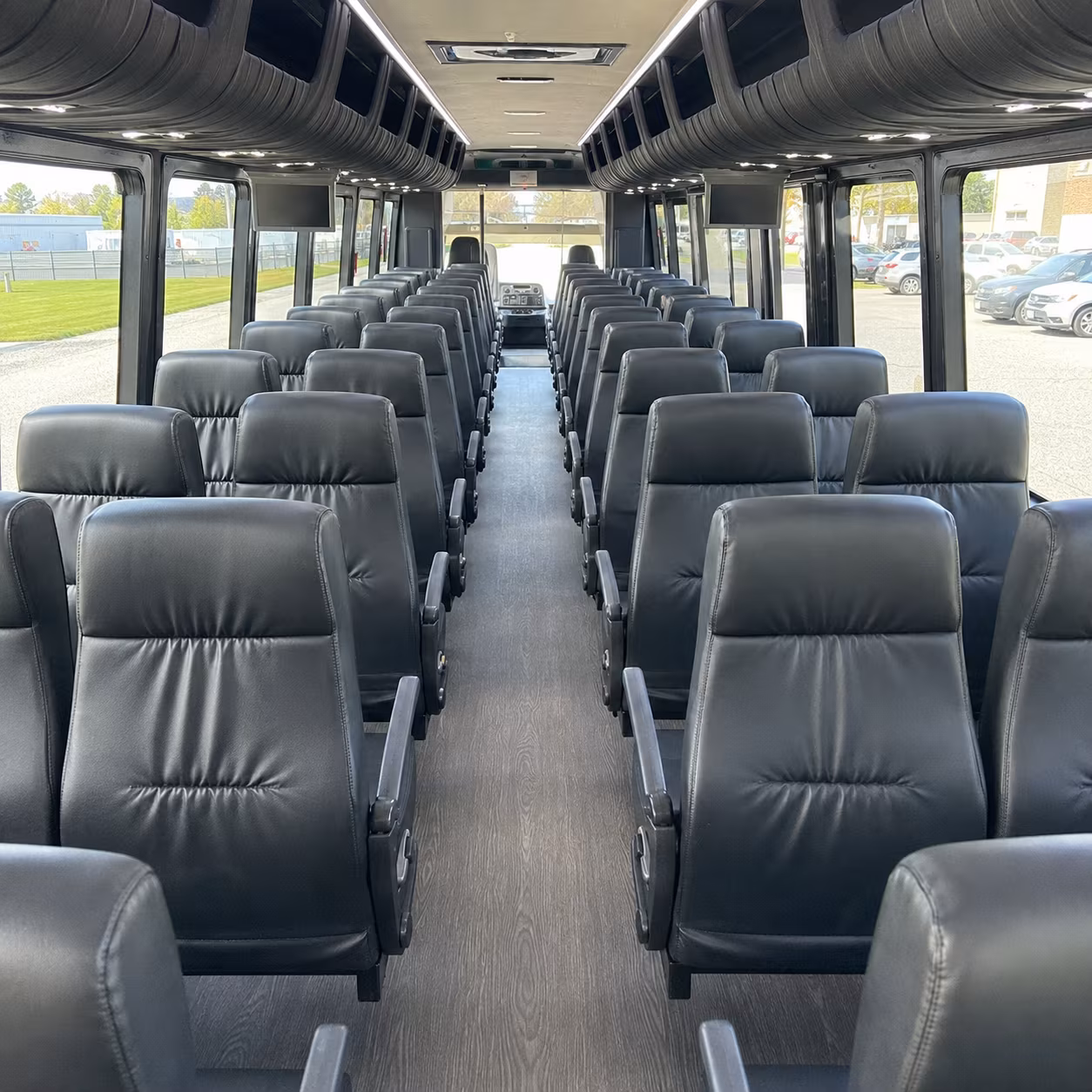 worcester 25 passenger minibus interior