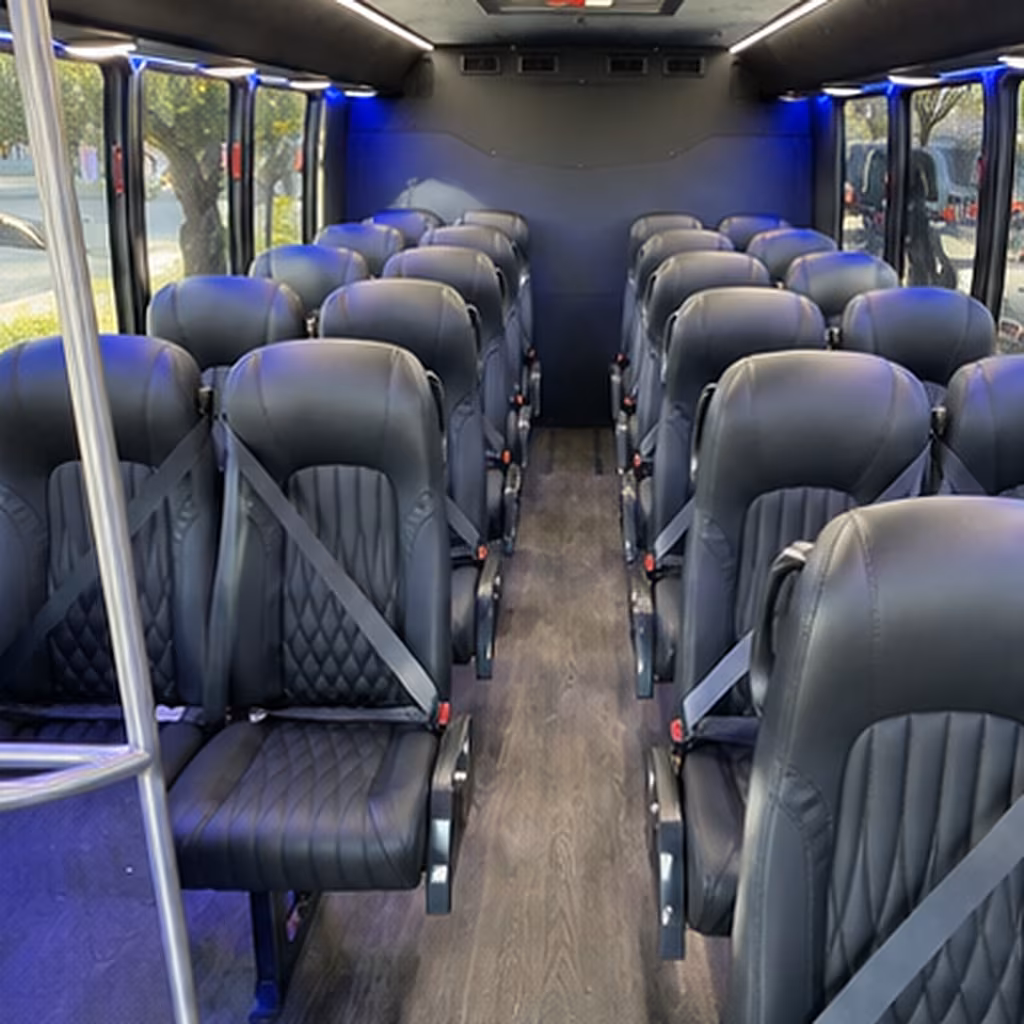 worcester 28 passenger minibus interior