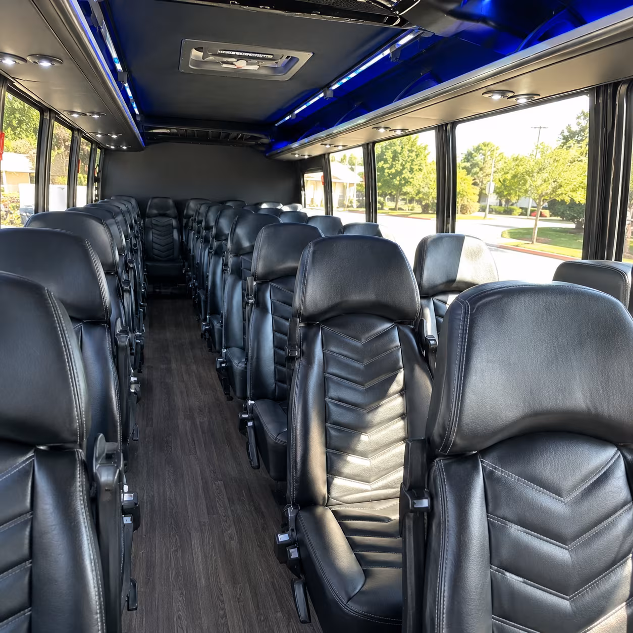 worcester 30 passenger minibus inside