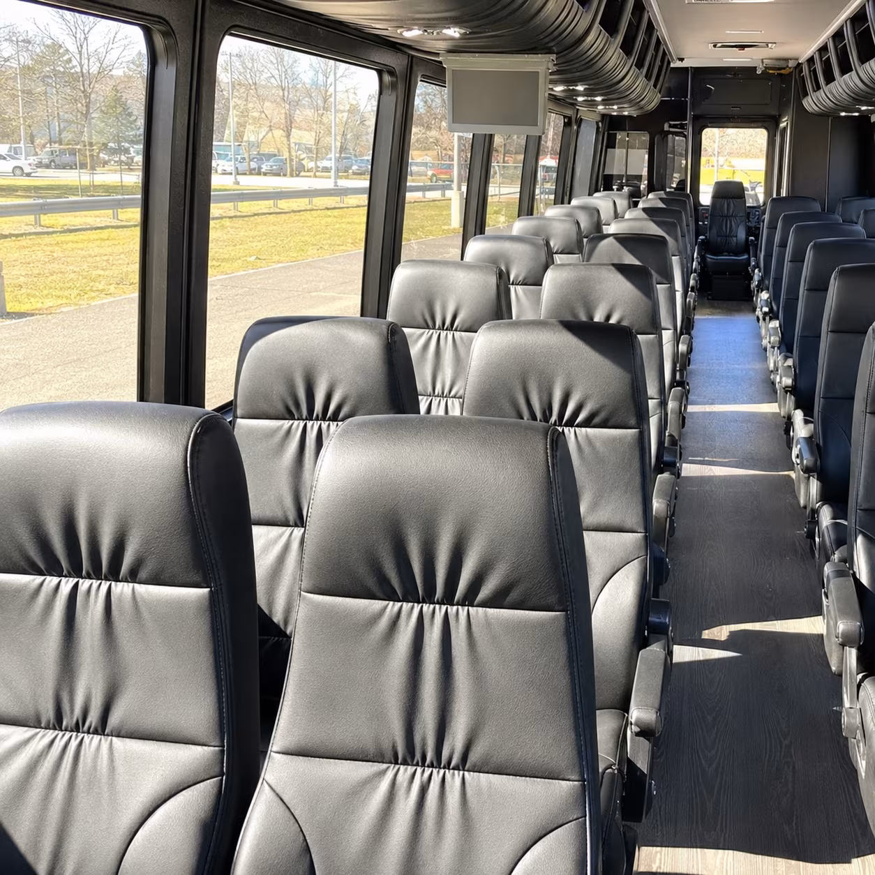 worcester 35 passenger minibus inside