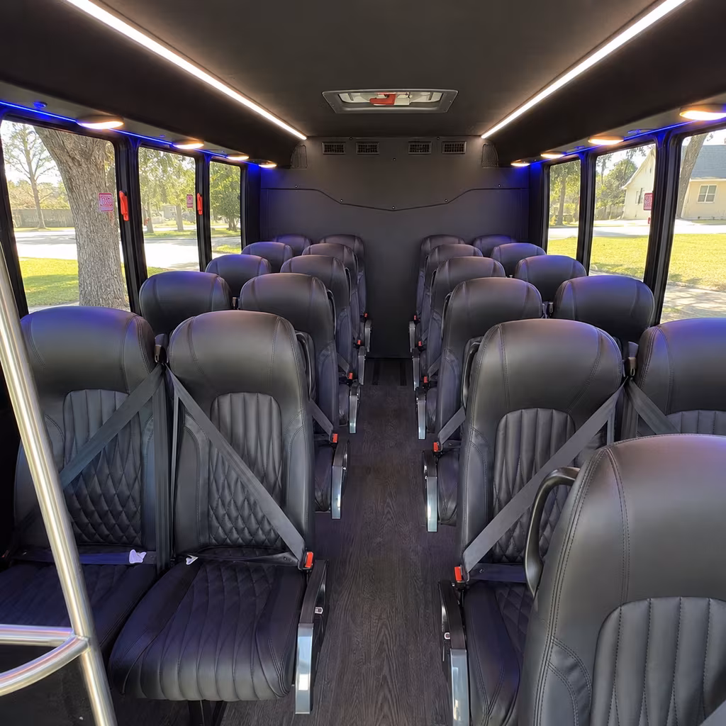 worcester 35 passenger minibus interior