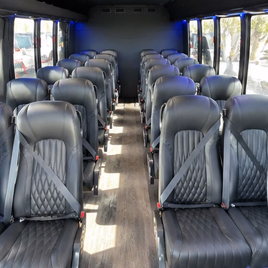 worcester corporate event transportation onboard seating