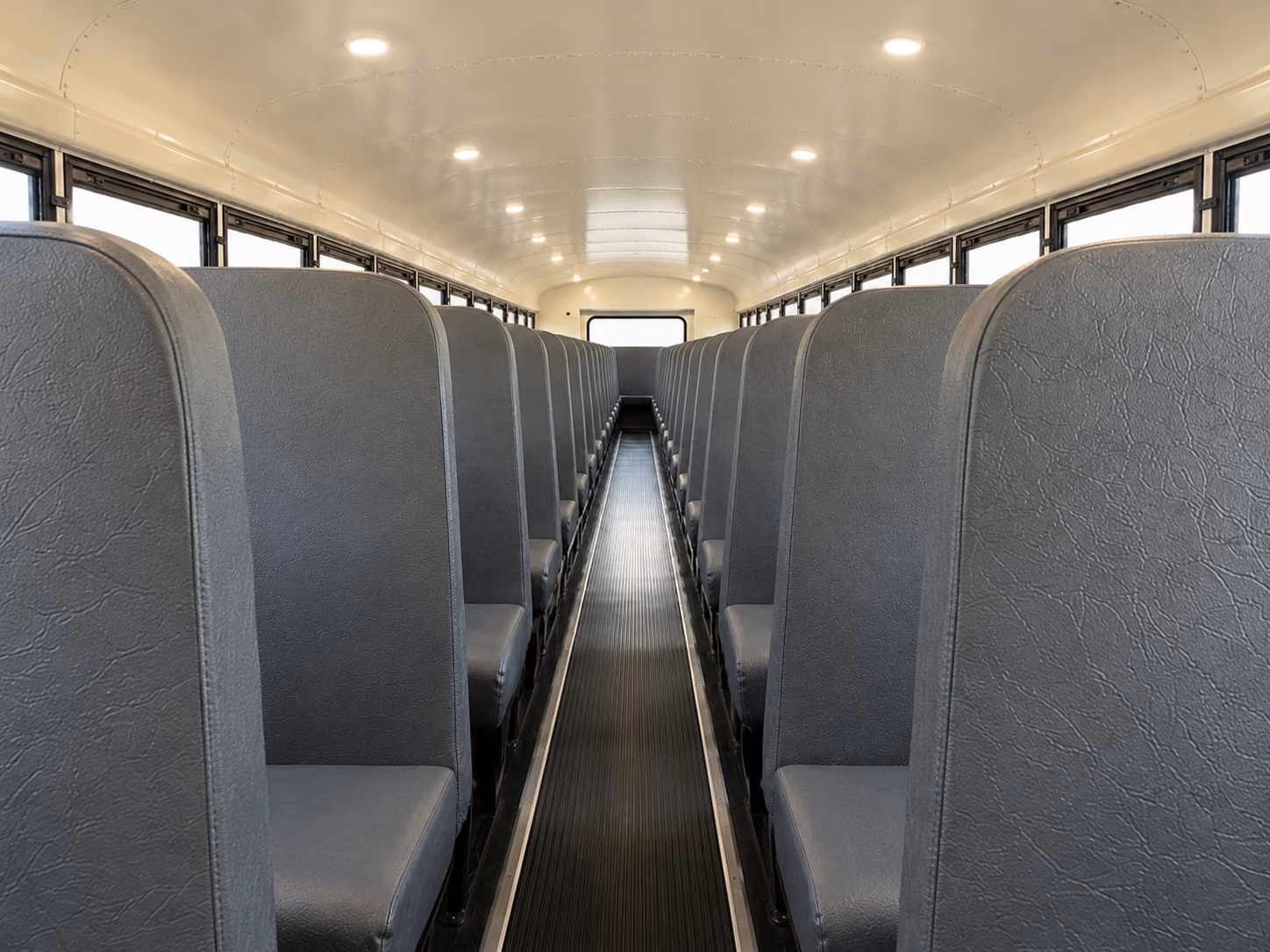worcester school bus inside